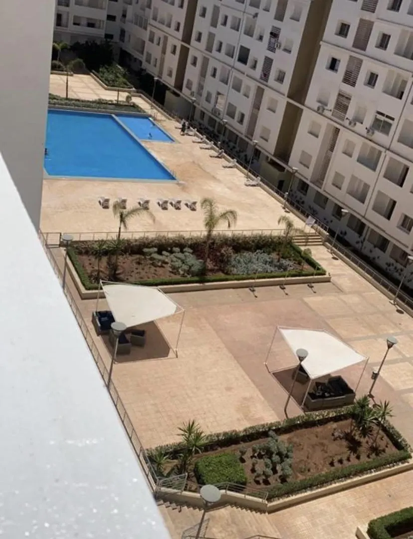 Appart Ensoleille Avec 2 Balcons Vu Piscine Agadir Daire